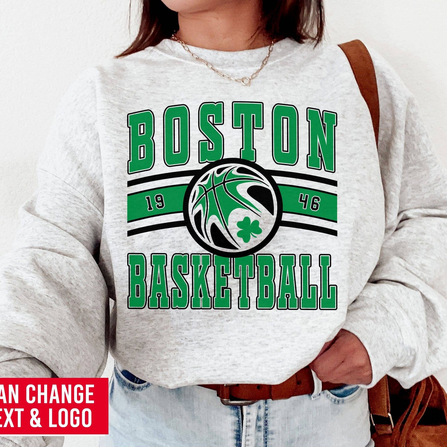 Vintage Boston Celtics Basketball Fan Sweatshirt