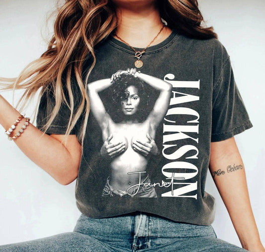 Vintage Janet Jackson Concert Tour Shirt Funny Trendy 2024