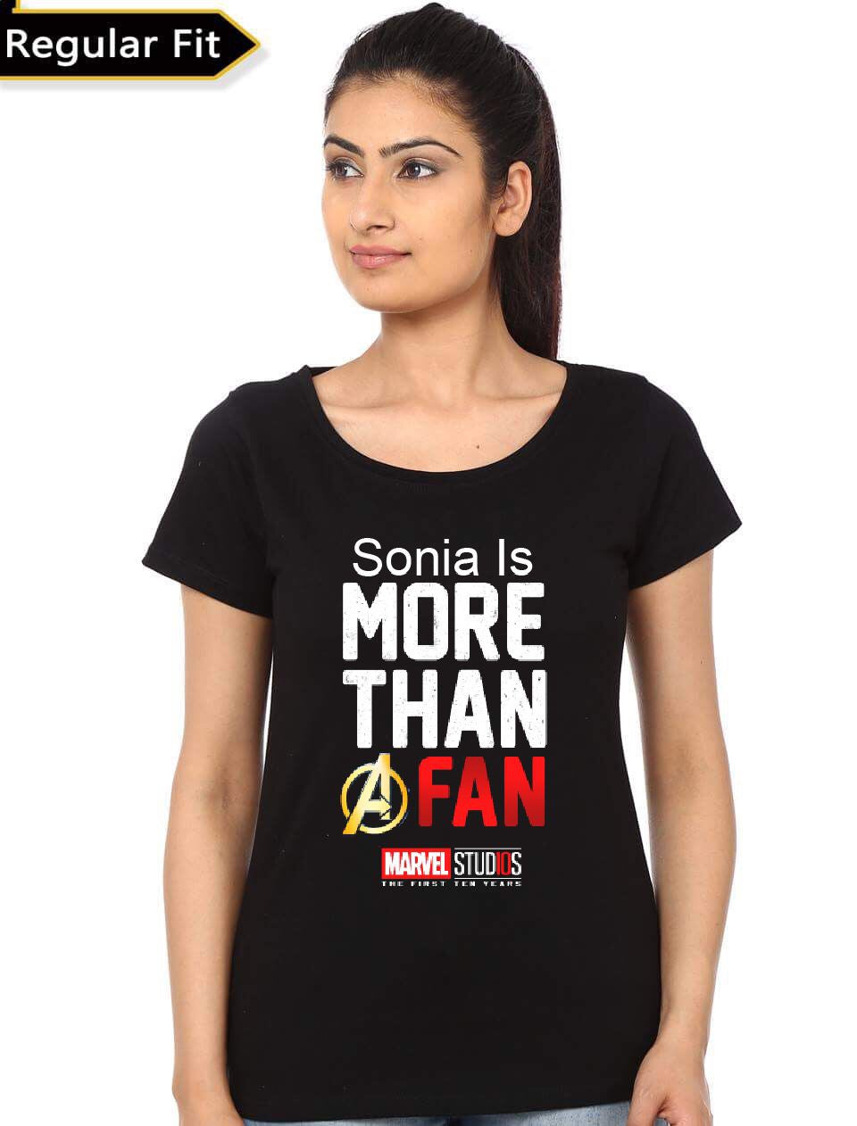 Custom Girl’s Black T-Shirt