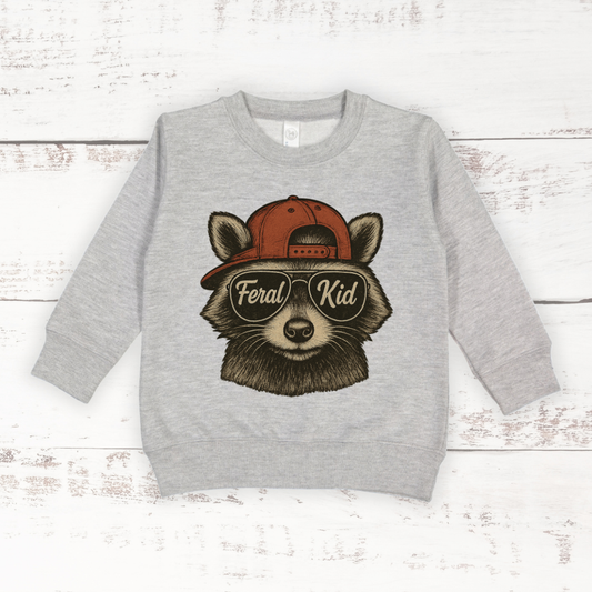Feral Kid | Toddler Crewneck Sweatshirt