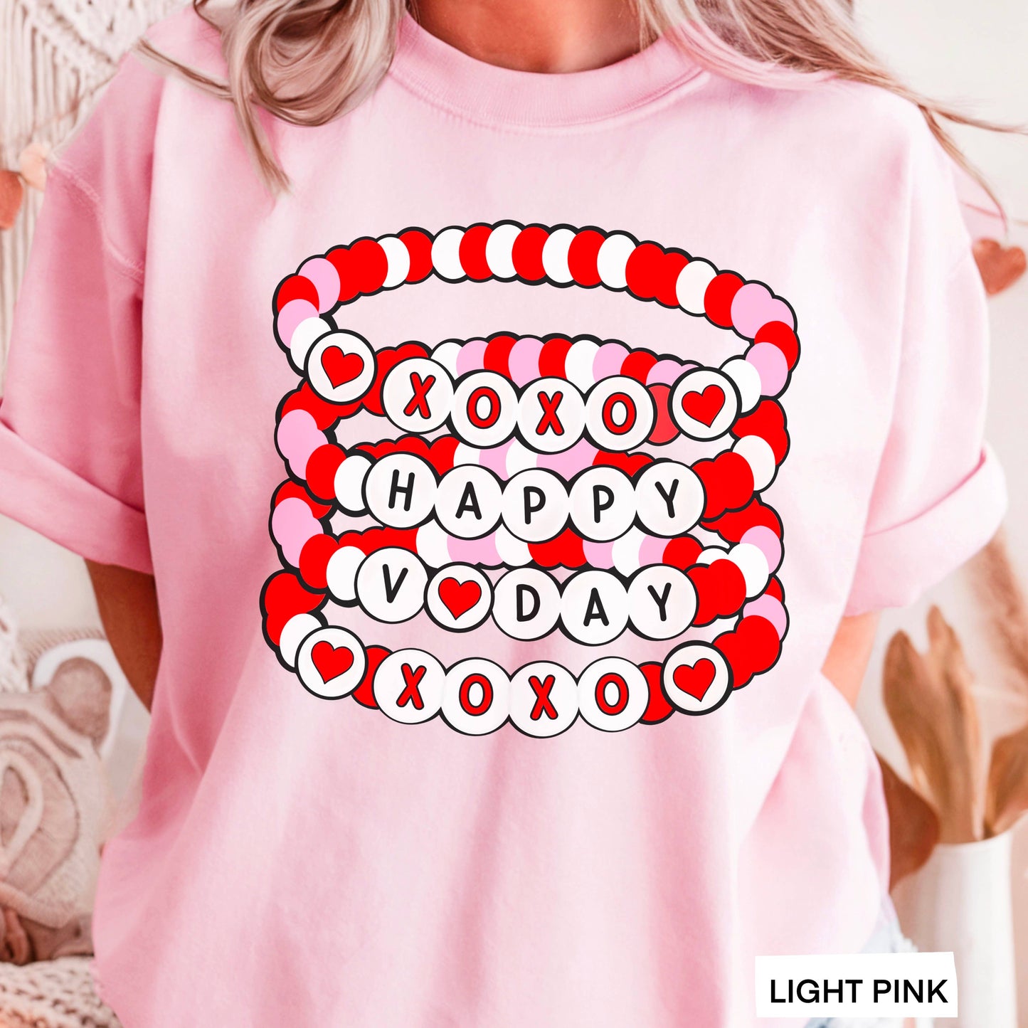 Valentines Friendship Bracelet Graphic Shirt | Gildan