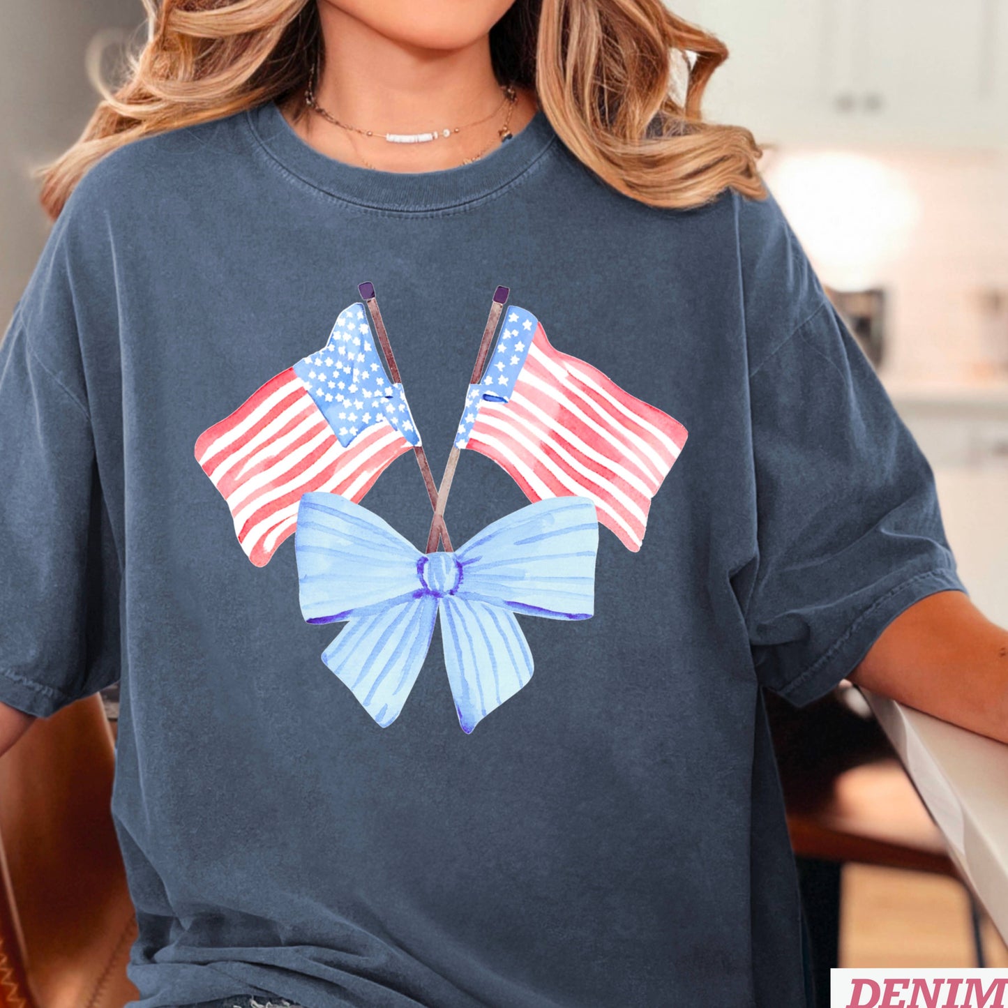 Coquette USA Flags | July 4th Graphic Shirt | Comfort Colors