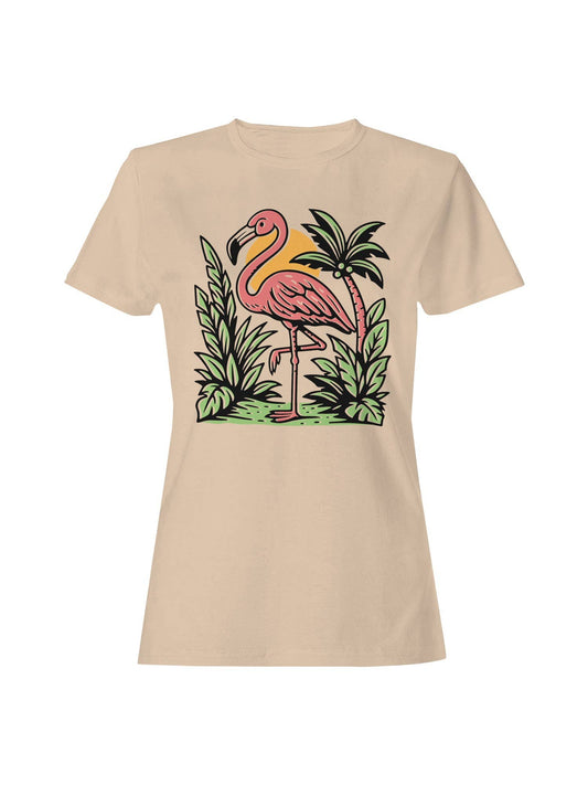 Tropical Flamingo Paradise Design Women's T-Shirt