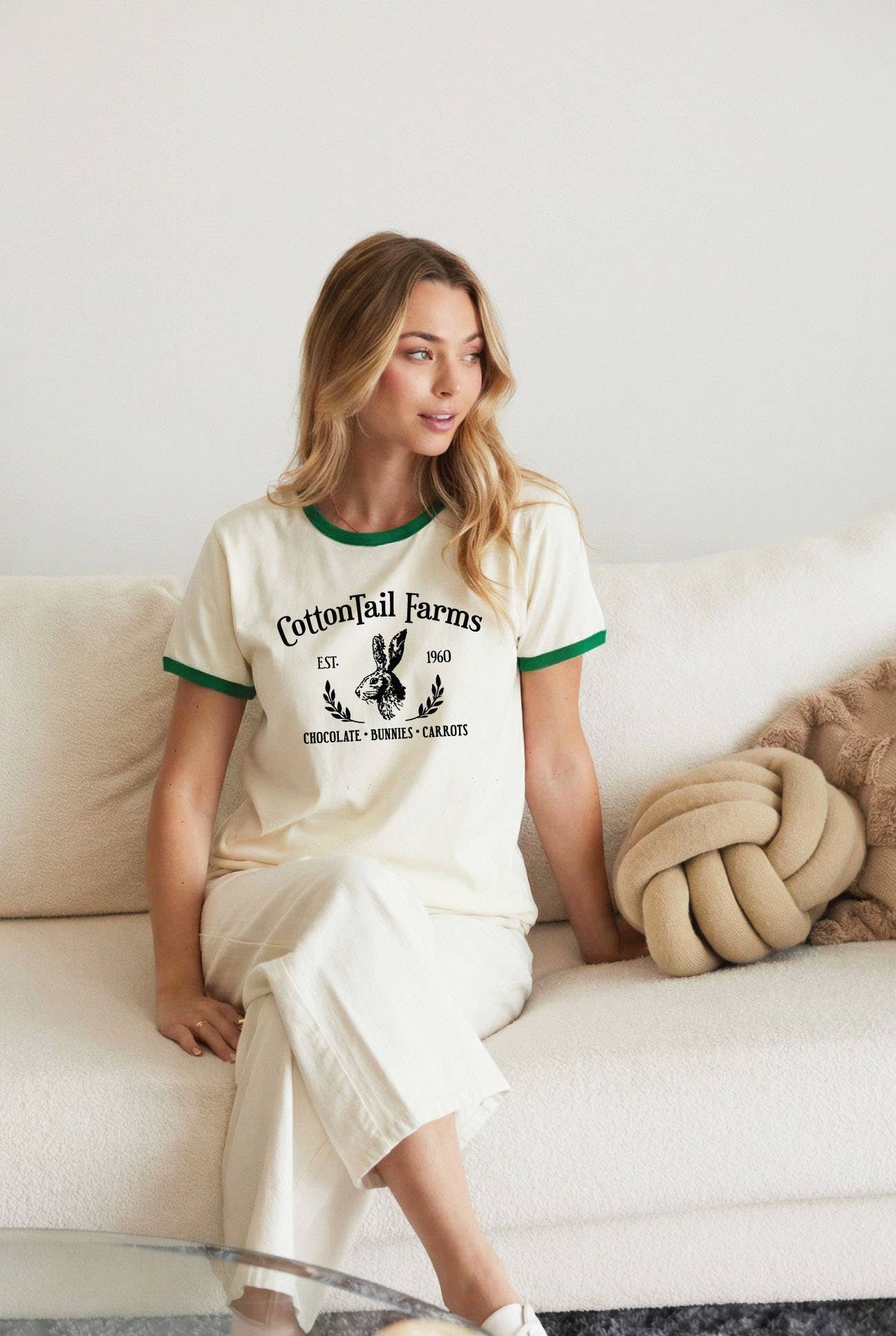Cottontail Farms Ringer Graphic T-Shirt