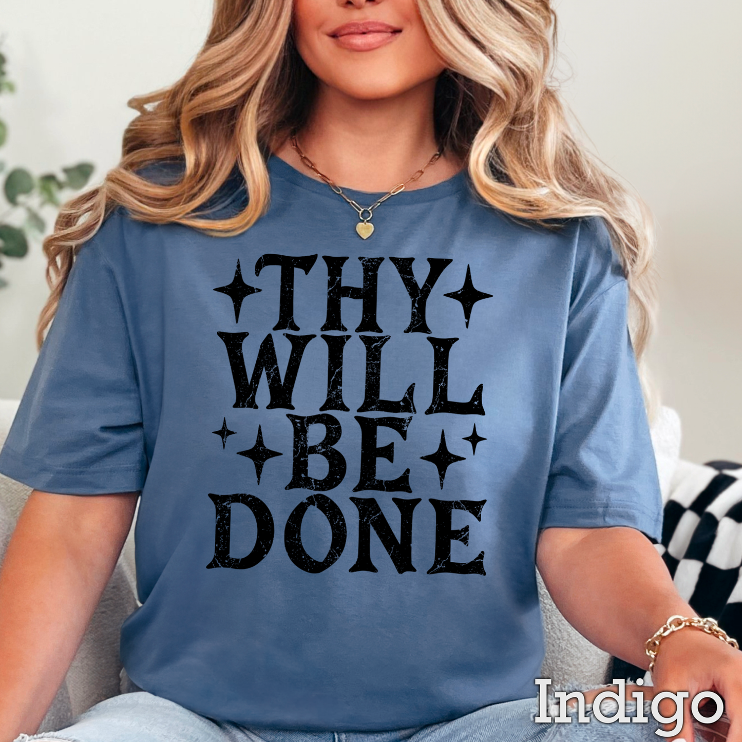 Thy Will Be Done Christian Graphic Tee | Gildan
