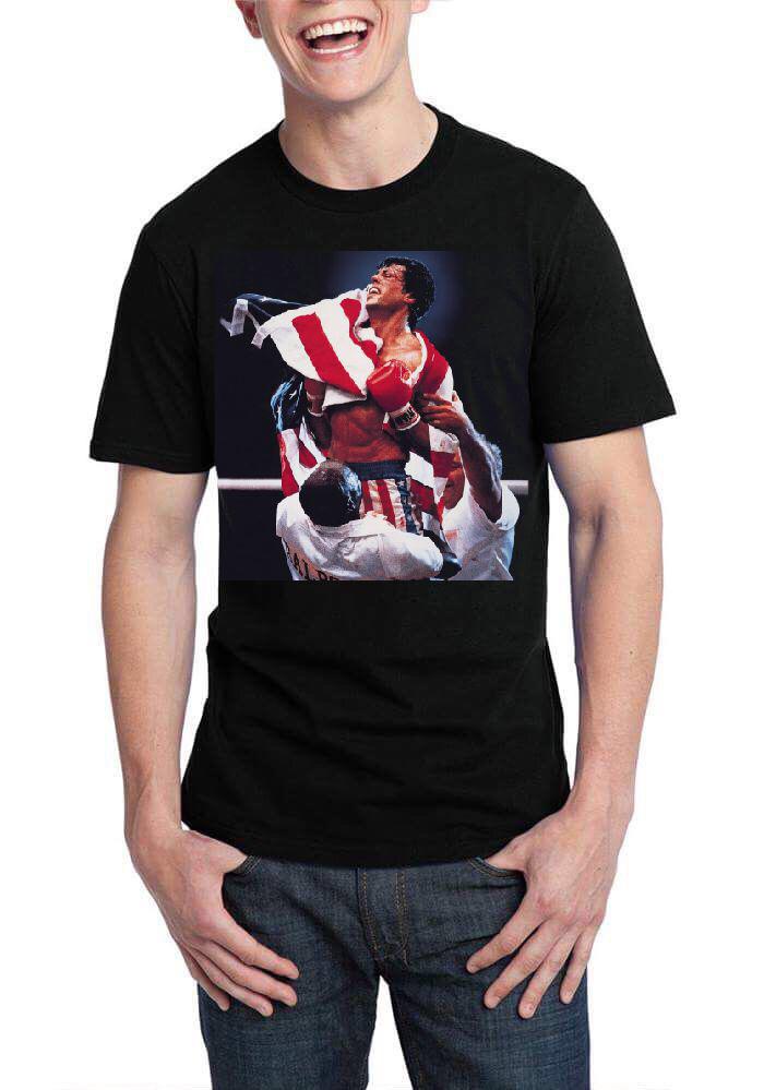 Rocky IV Black Half Sleeve T-Shirt