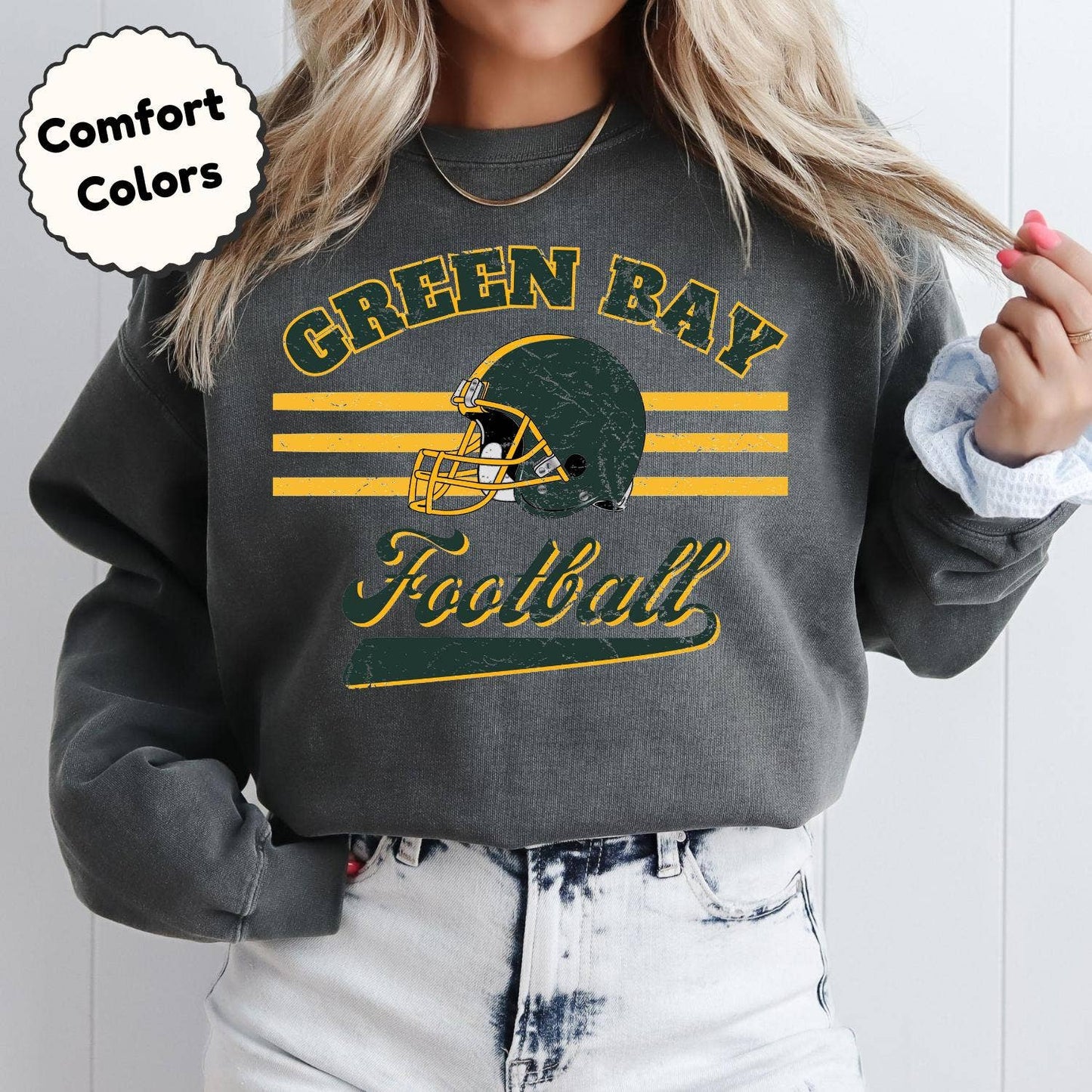 Green Bay Packers Vintage Sweatshirt - Football Fan Gift
