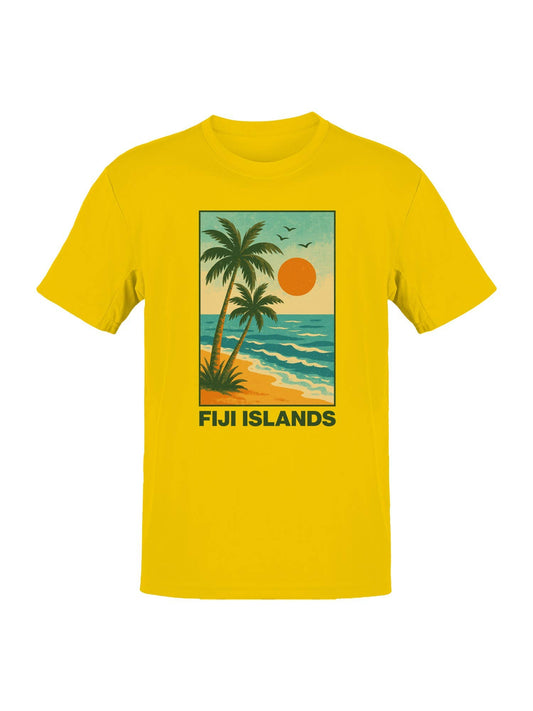 Fiji Islands Sunset Beach Art Men's T-Shirt