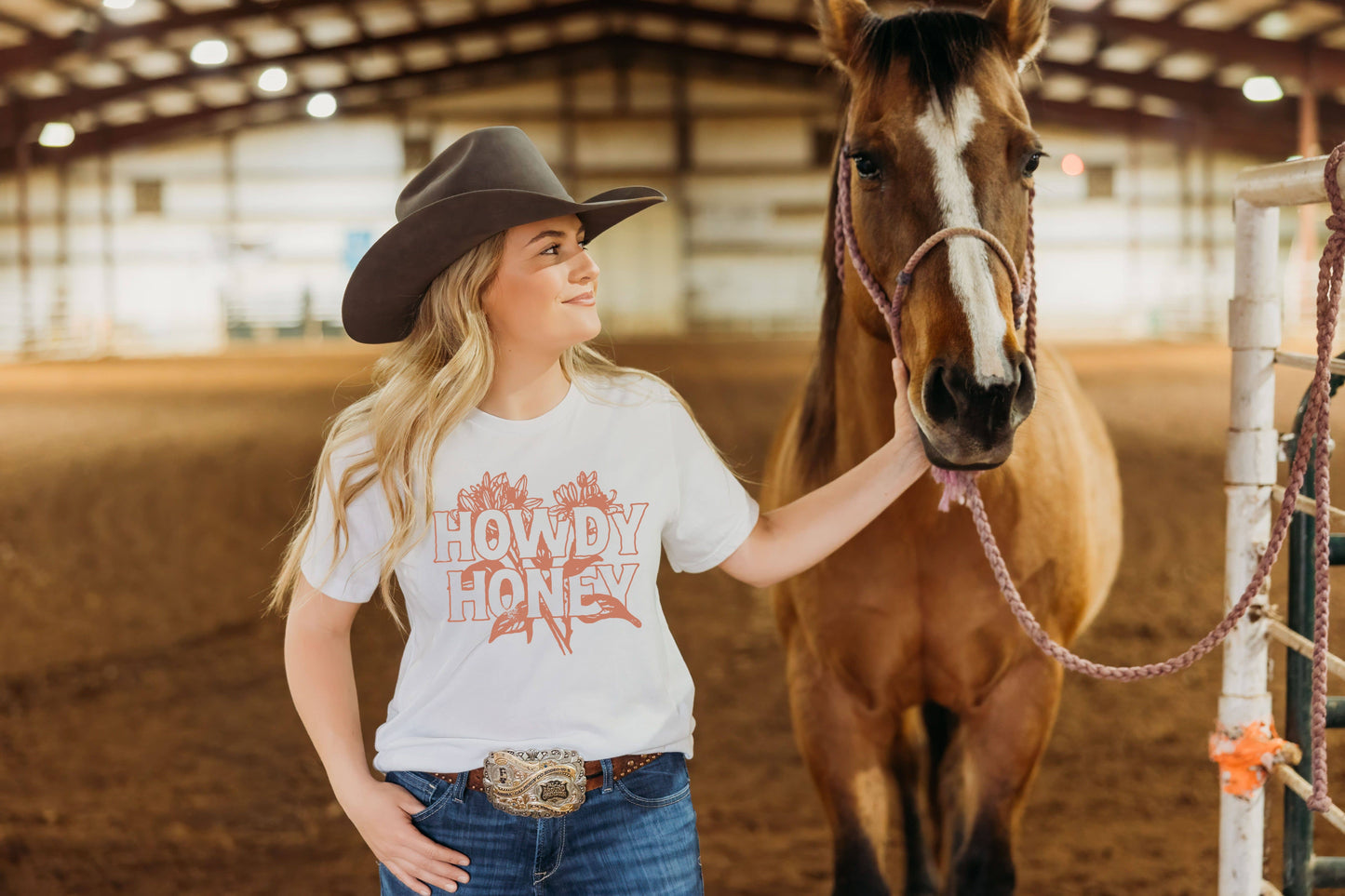 Howdy Honey Floral Graphic Tee | Farm Western Wear Shirt