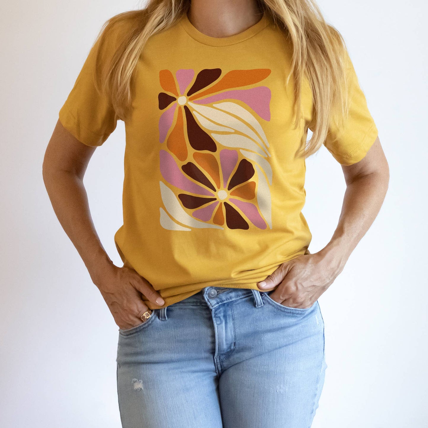 Retro Flowers Tee | Floral | Sizes XS-2XL