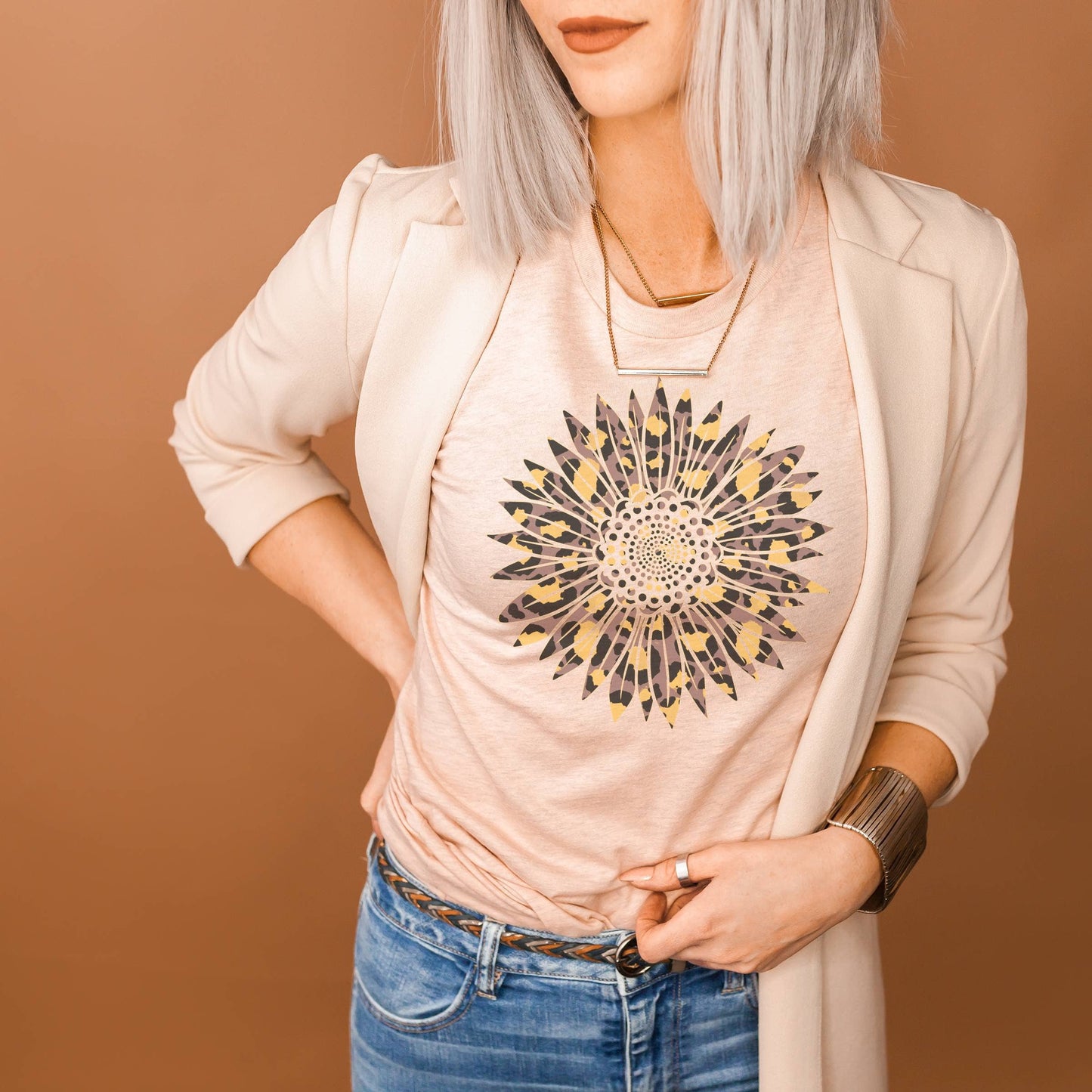 Leopard Sunflower | Botanical Tshirt