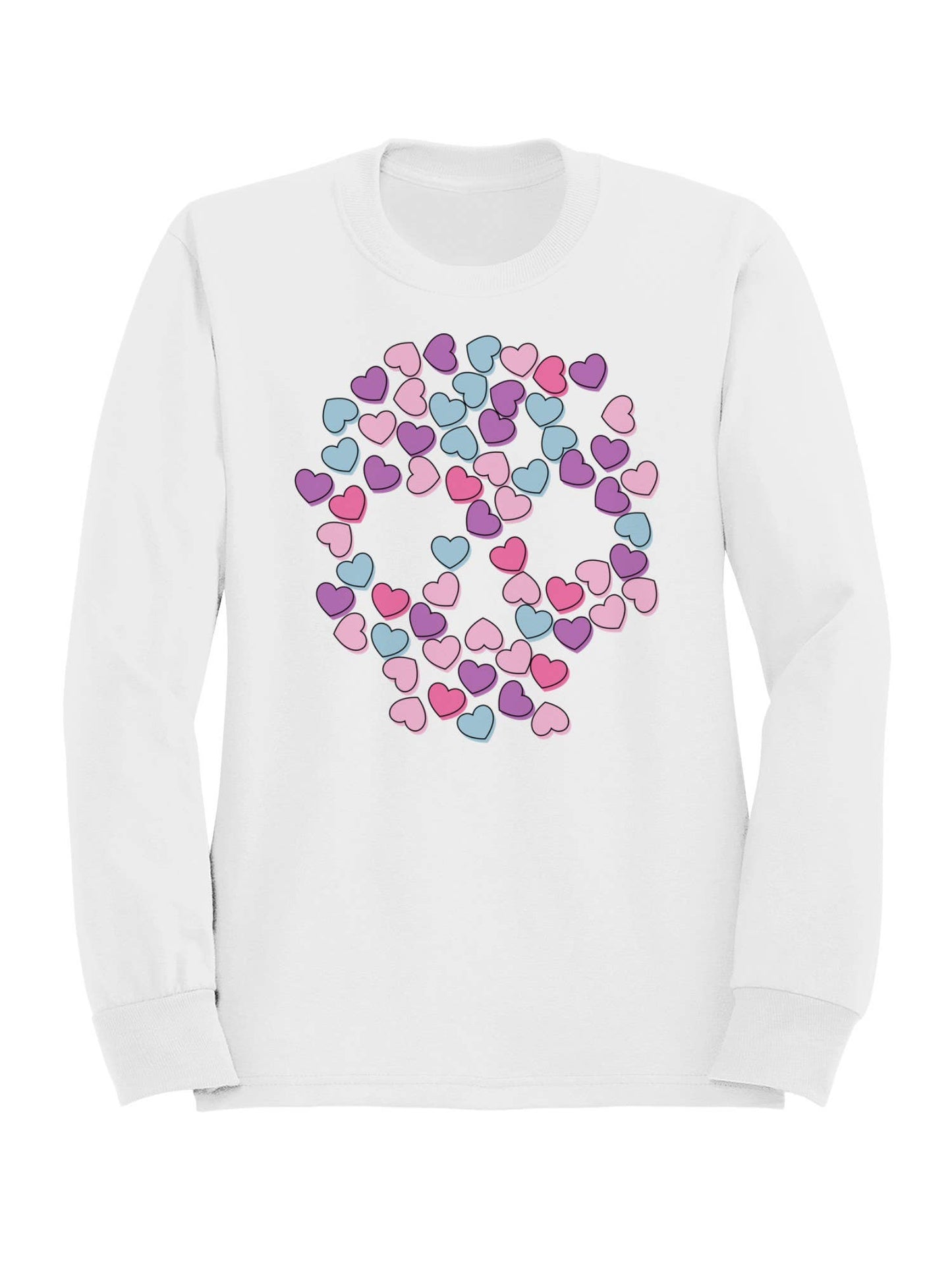 Heart-Filled Peace Symbol Men's Sweatshirt