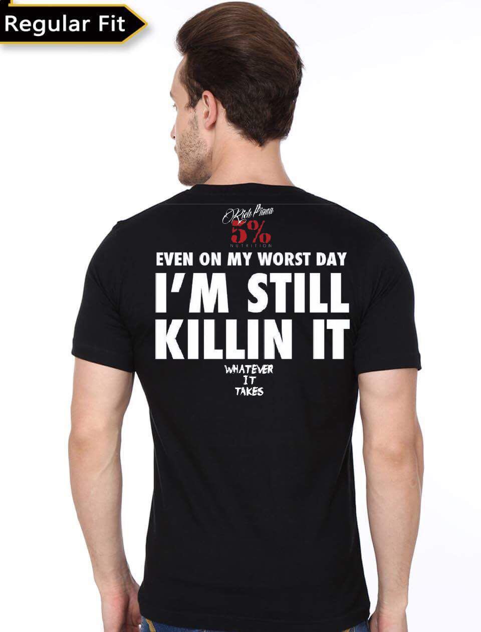 Rich Piana 5% Nutrition Black T-Shirt
