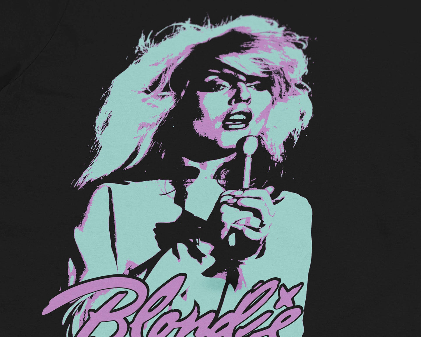 Blondie Debbie Harry Vintage Punk Rock Band T-Shirt – Black
