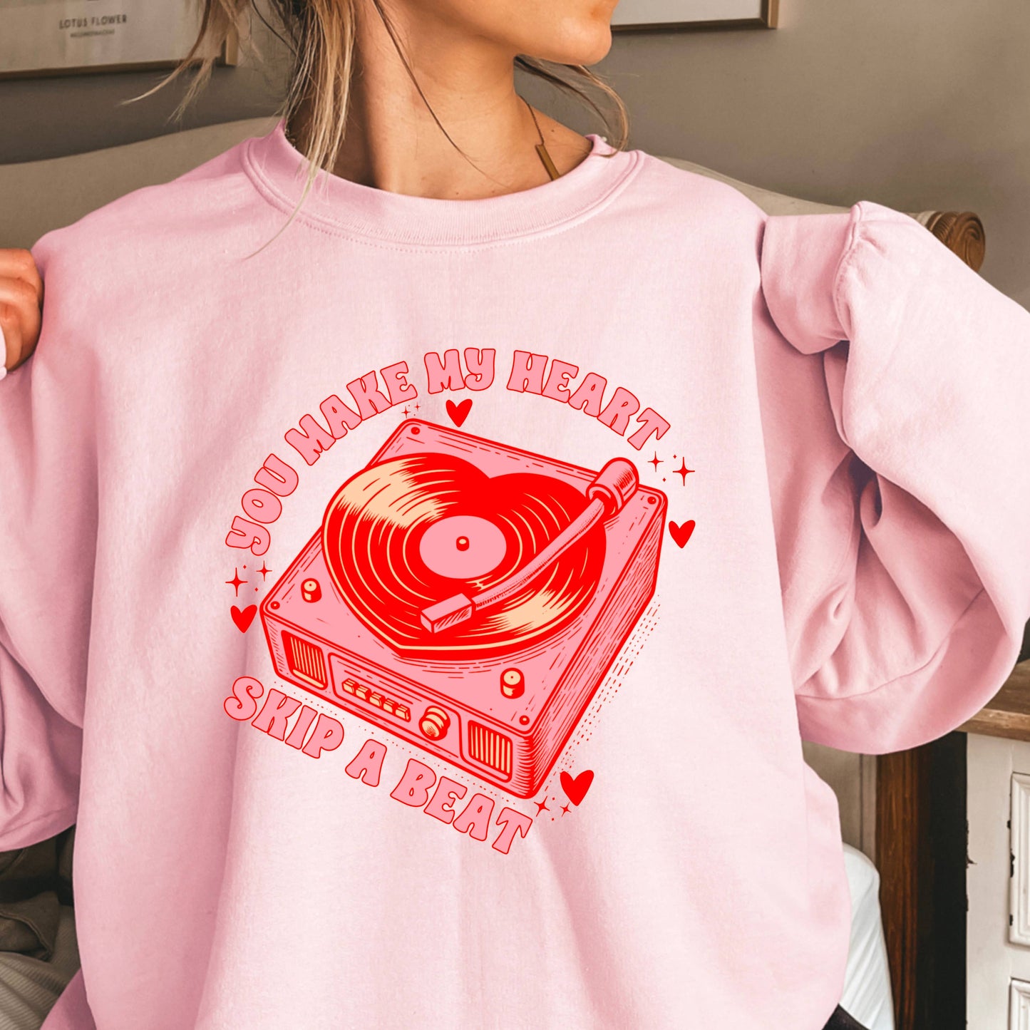 Heart Skip A Beat Valentine’S Day Sweatshirt | Gildan Brand