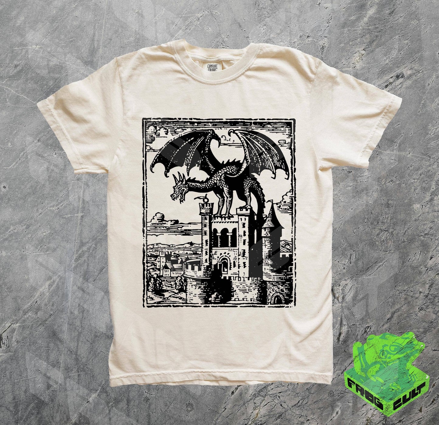 Dragon Vintage Dark Art Graphic Shirt, Retro 90S Tattoo Tee