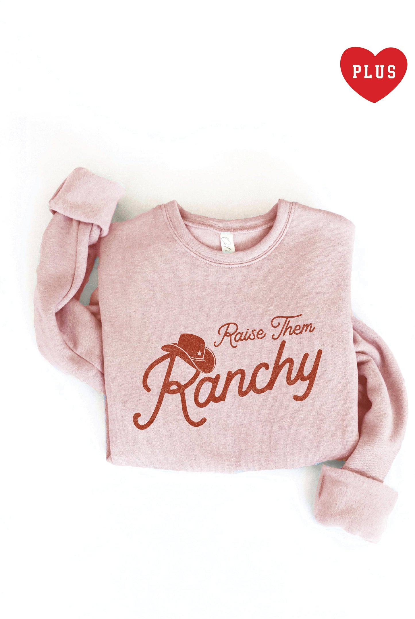 Raise Them Ranchy Plus Graphic Sweatshirt