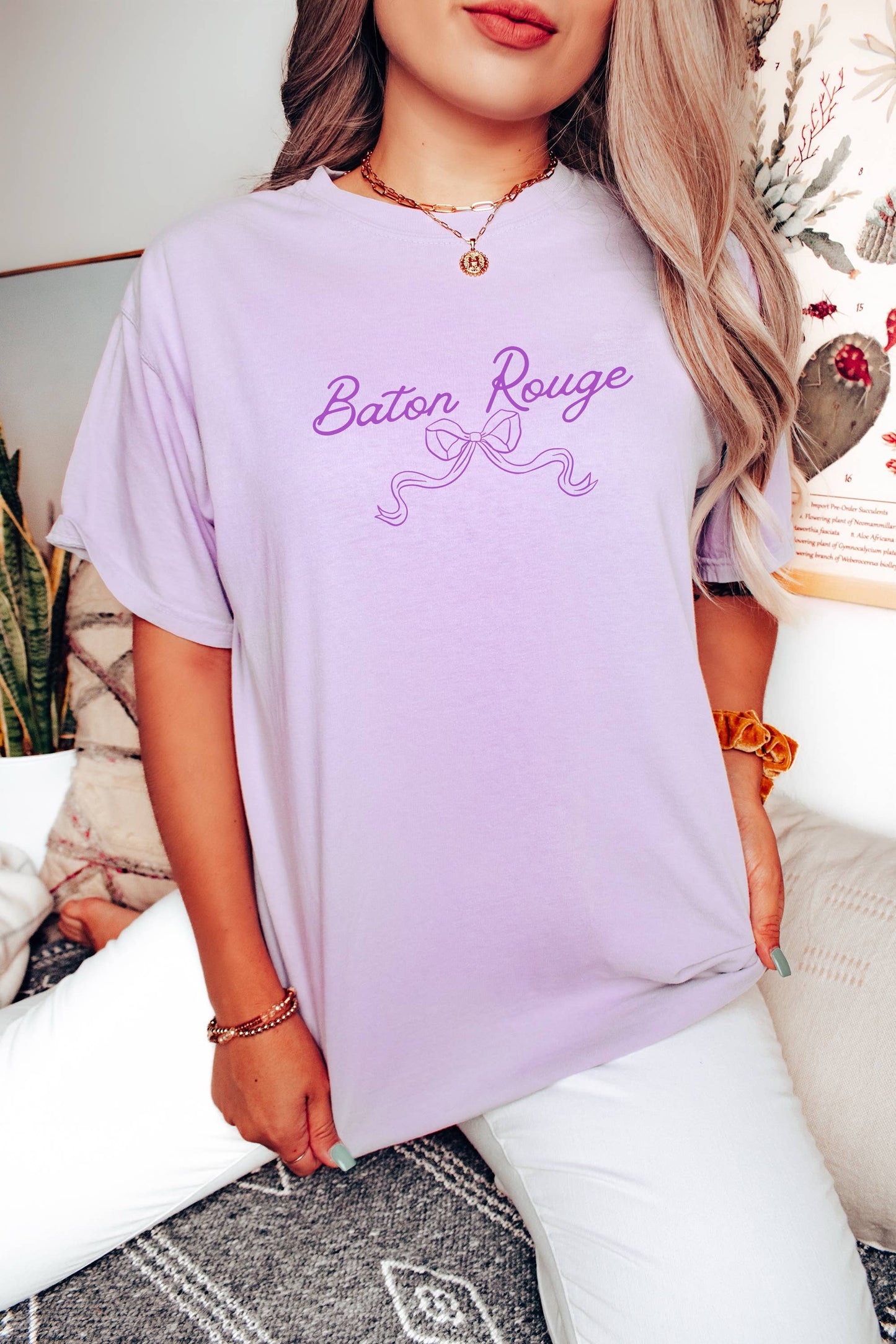 Bow T Shirt, Football Bow Shirt, Tailgate Shirt, Baton Rouge