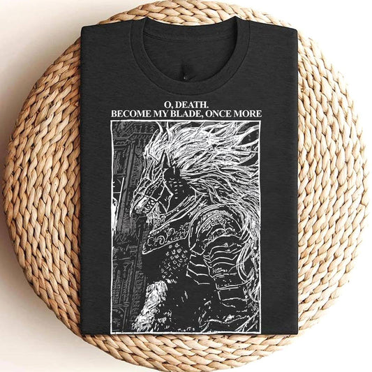 Elden Ring Dark Souls Anime Game T-Shirt Moonlight Sword