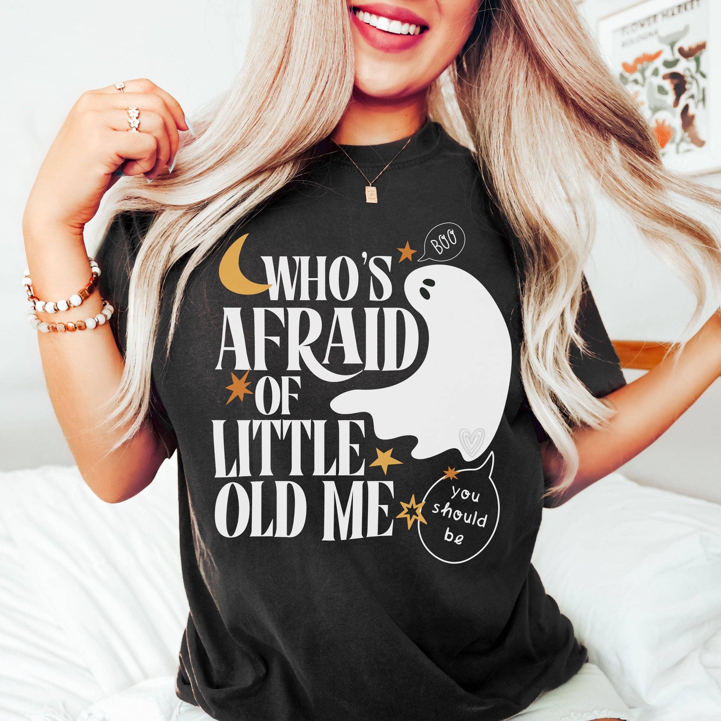 Who’S Afraid of Little Old Me Halloween Ghost Shirt