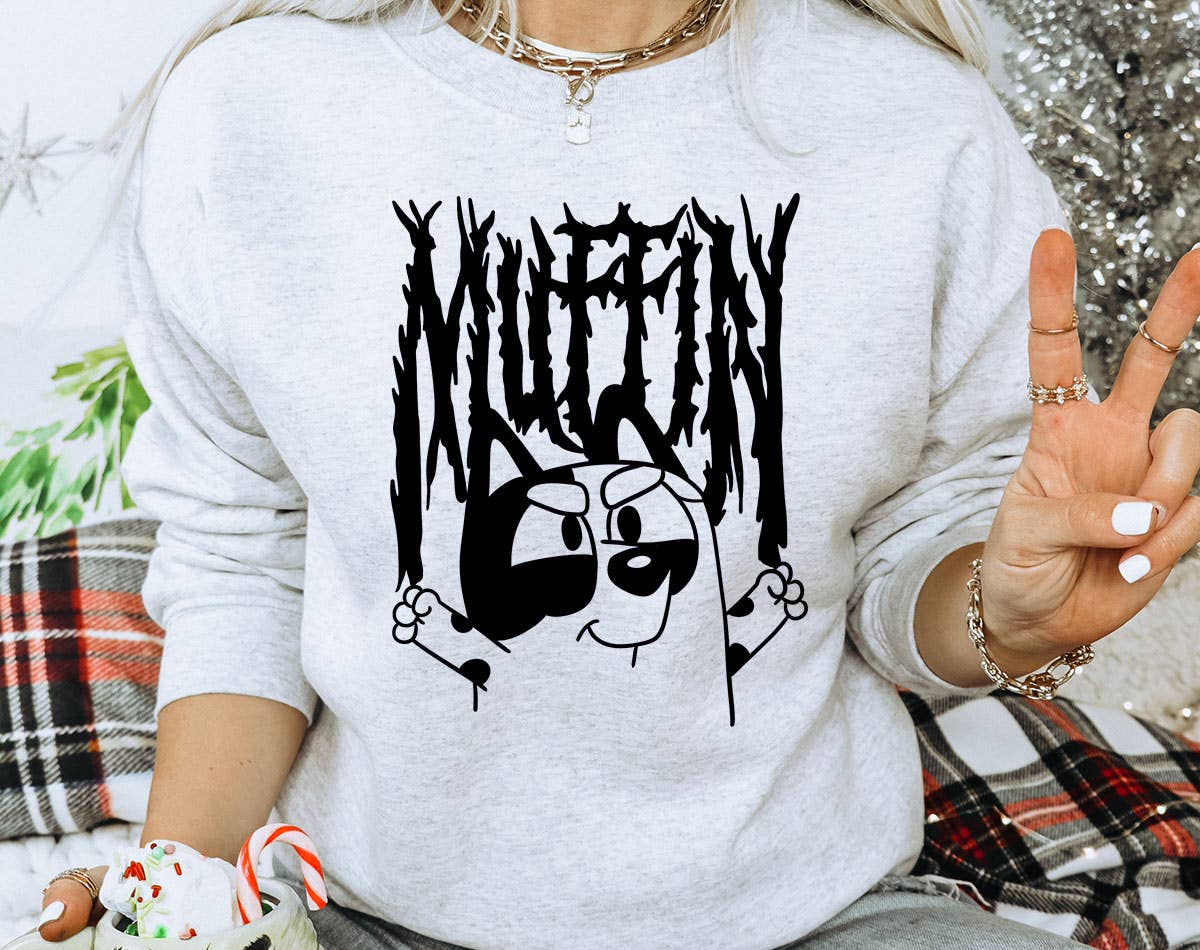Muffin Metal - Funny Bluey Inspired Sweatshirt