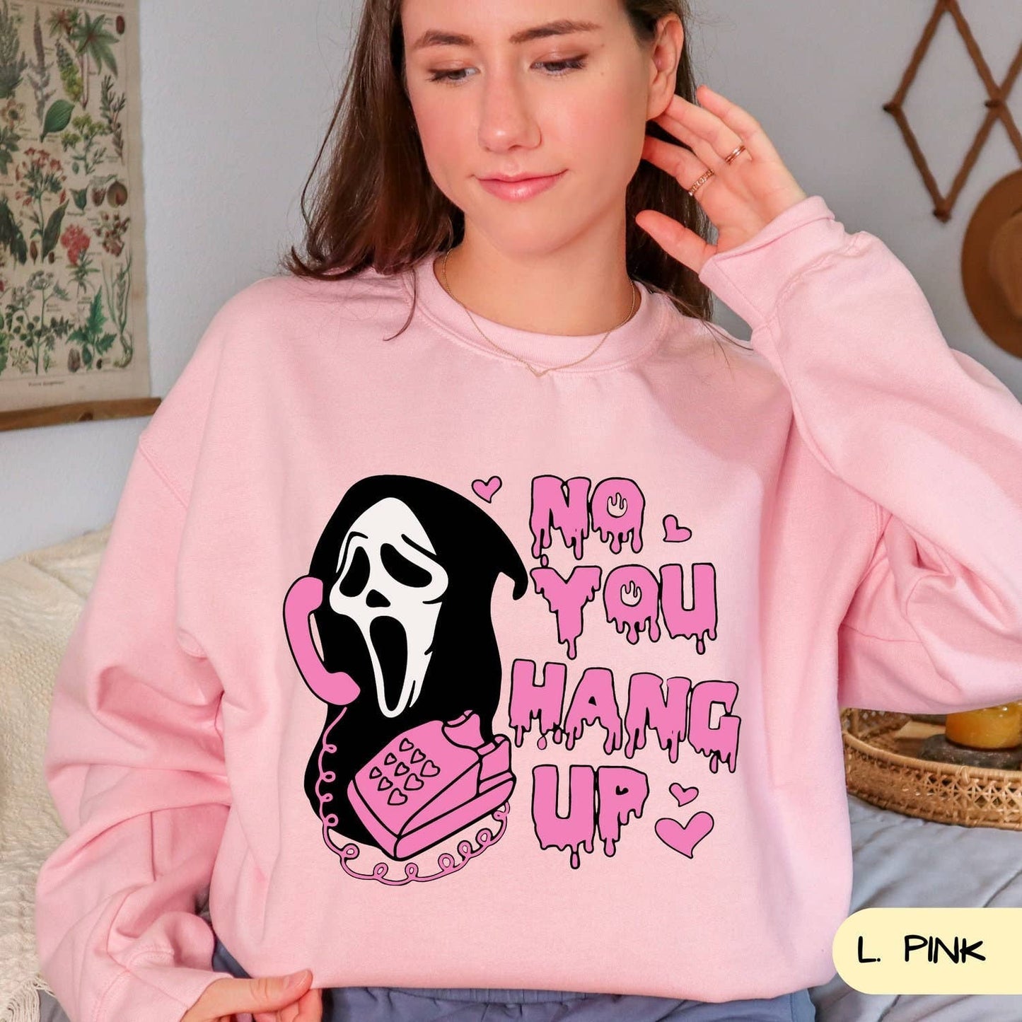 No You Hang Up Funny Sweatshirt – Valentine Couple Gift