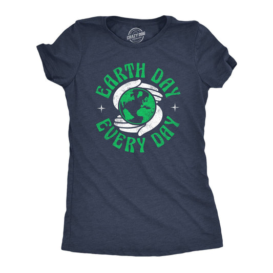 Earth Day Every Day Women's Tshirt Earth Graphic Tee Western