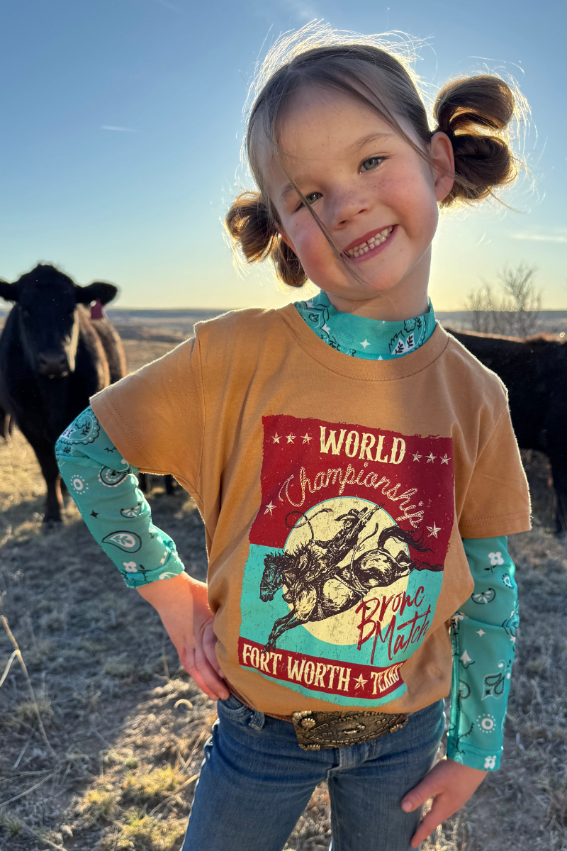 Bronc Match Tee Kids