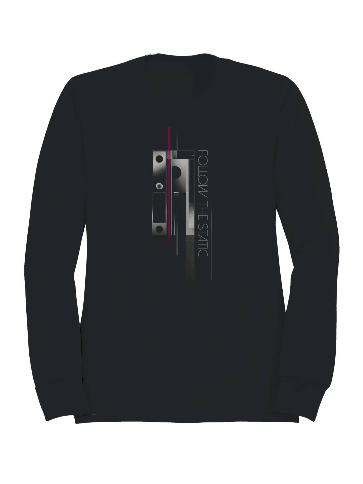 Follow the Static - Abstract Design Men's Sweatshirt