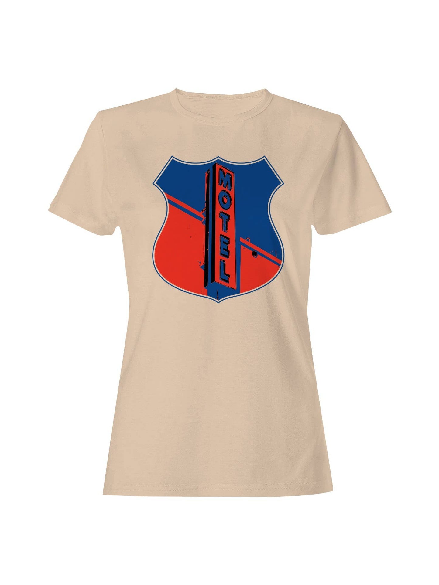 Retro Motel Shield Design Women's T-Shirt