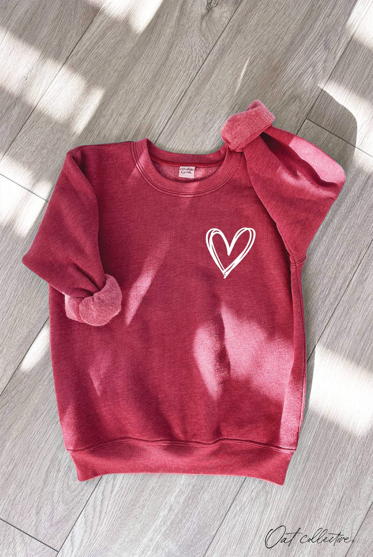Heart Scribble  Unisex Youth Graphic Sweatshirt