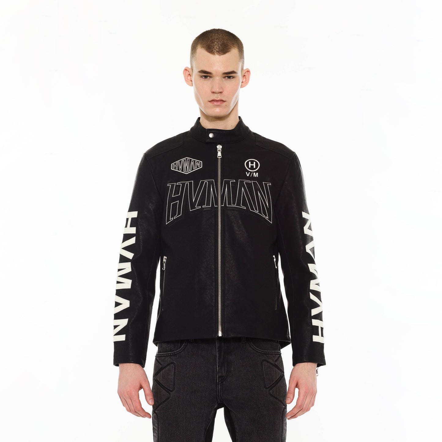 Hvman's Cafe Racer Jacket in Black