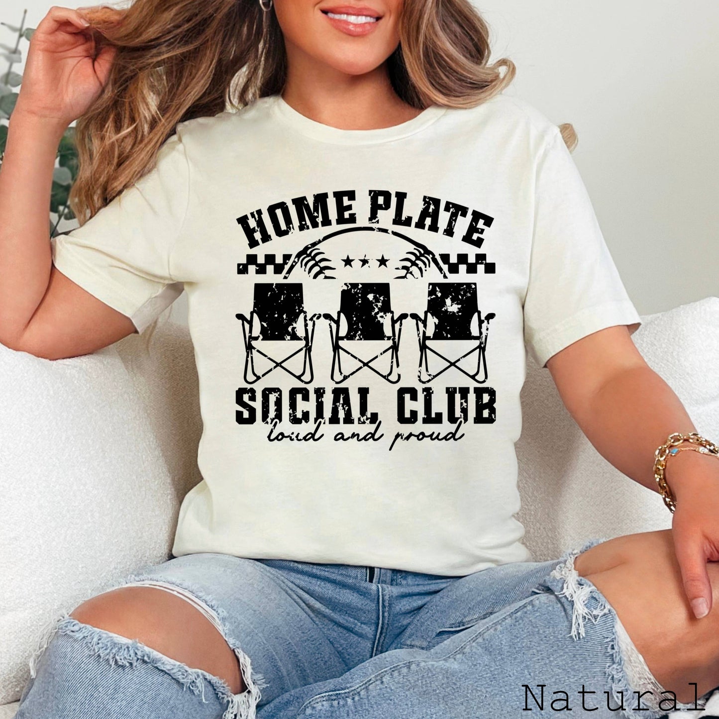 Home Plate Social Club Baseball Graphic Tee | Bella Canvas