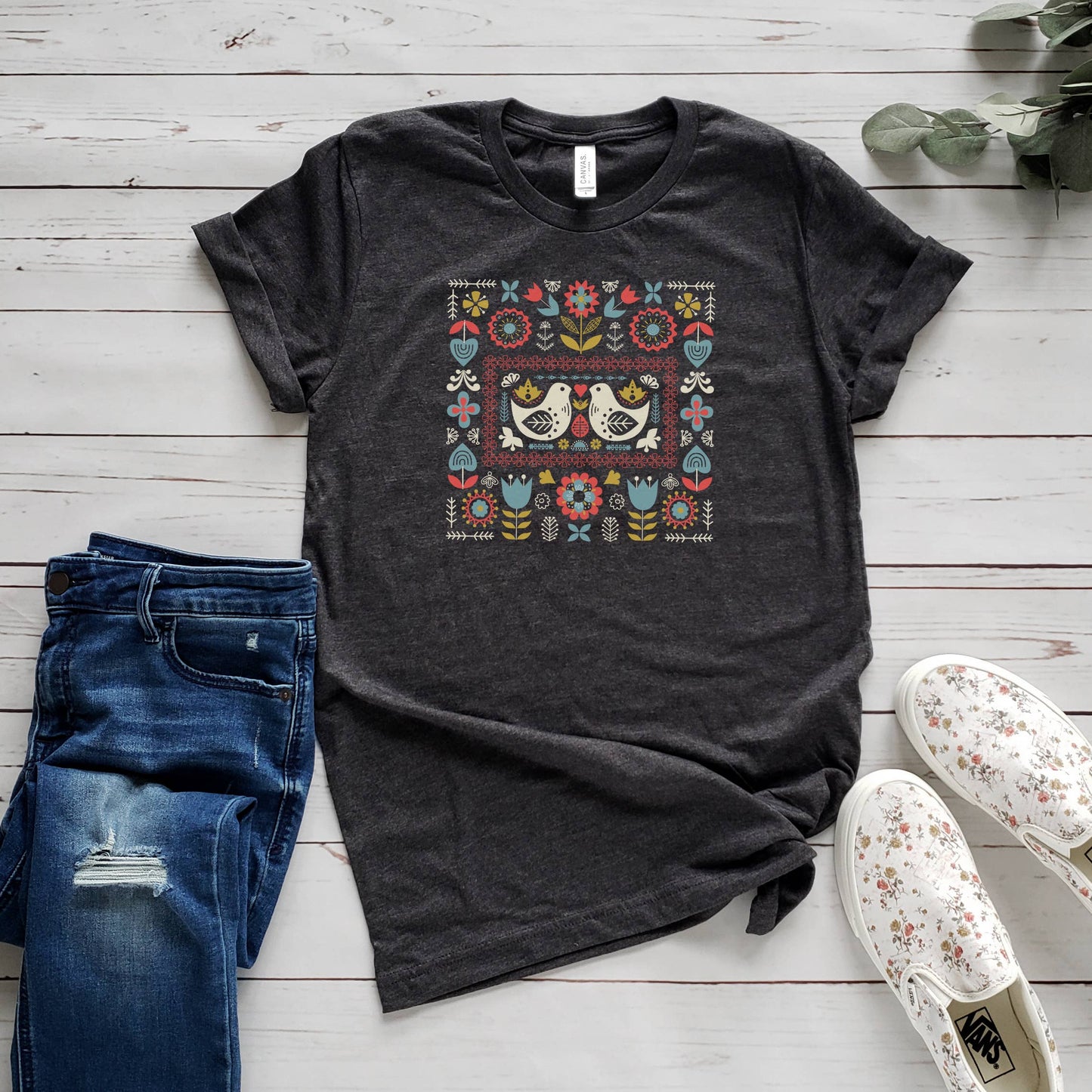 Scandinavian Square Tee | Christmas | Sizes XS-2XL