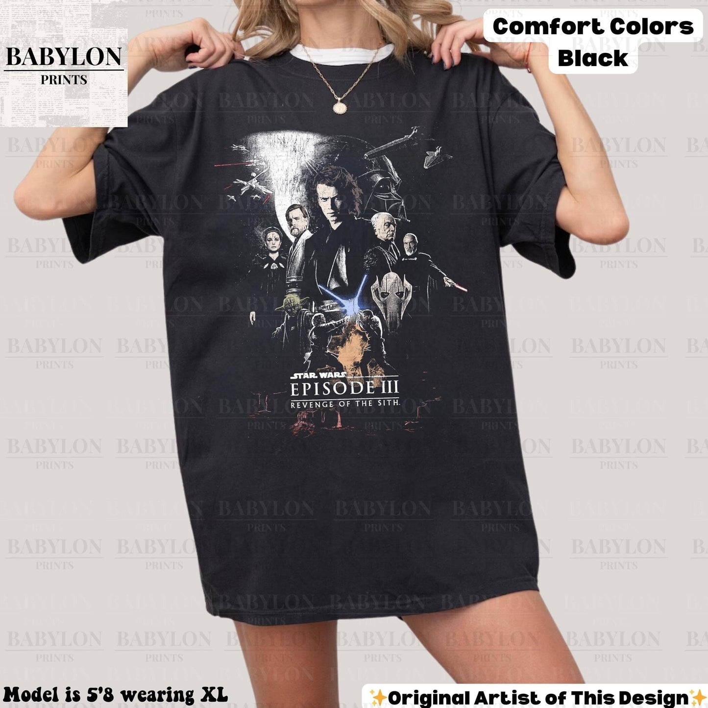 Vintage Anakin Skywalker Darth Vader Tee Padme Tshirt