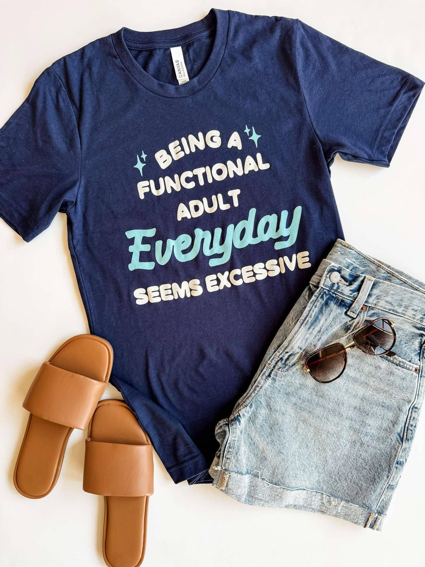 Functional Adult Funny Graphic Tee, Funny T Shirt, Funny