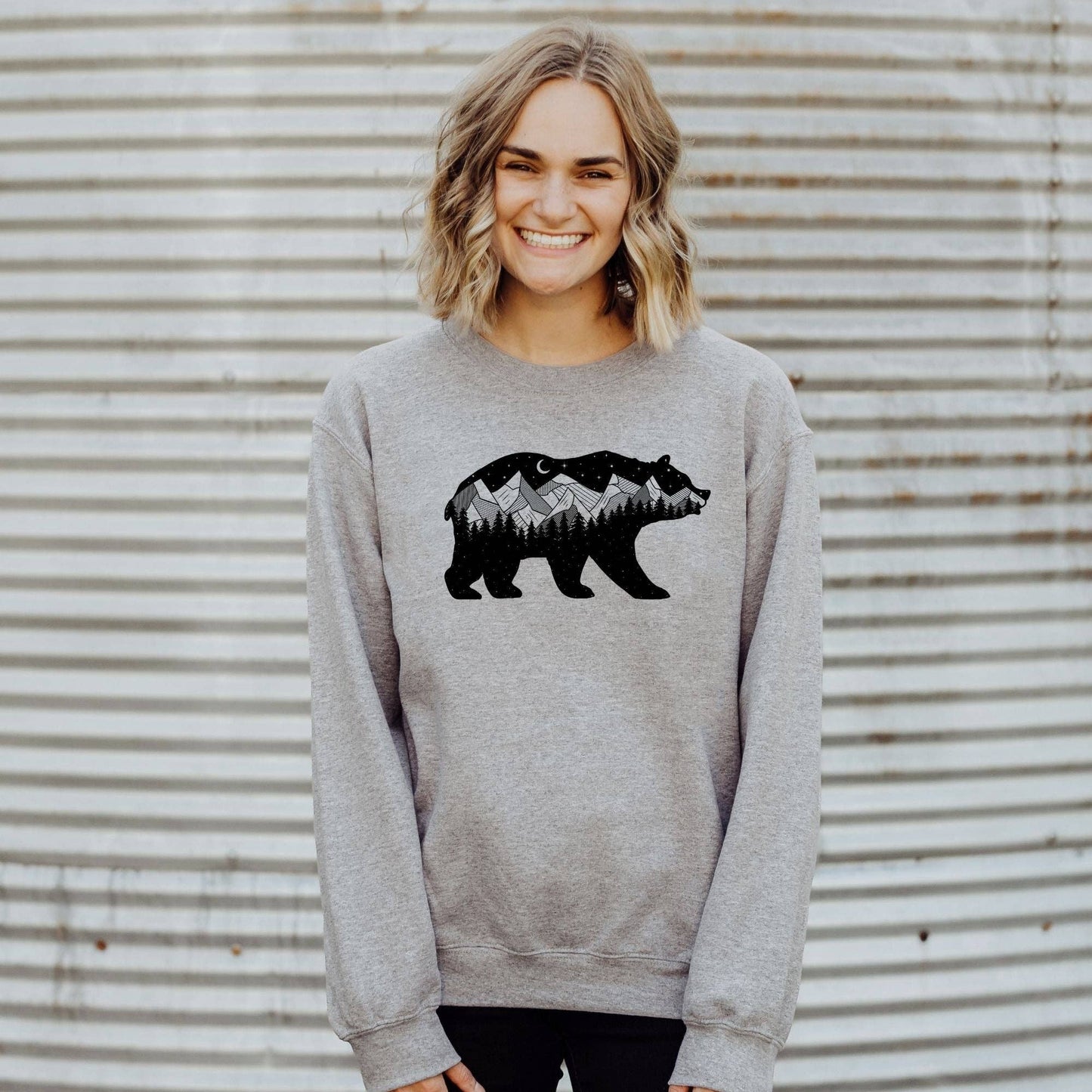 Midnight Bear Crewneck Sweatshirt Hoodie 47