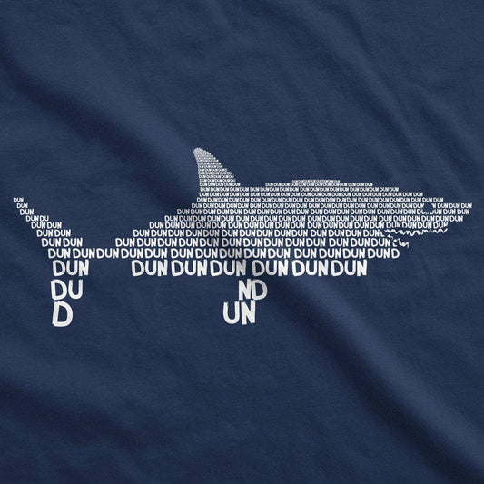 Dun Dun Dun Graphic Shark Text Funny Mens T Shirt Shark Week