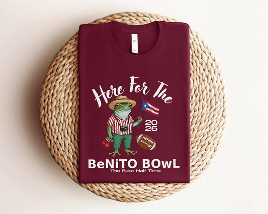 Benito Bowl Retro Tee, Coqui 2026, Football Fan