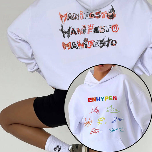 Enhypen Manifesto 2024 World Tour Sweatshirt Collection - Fe