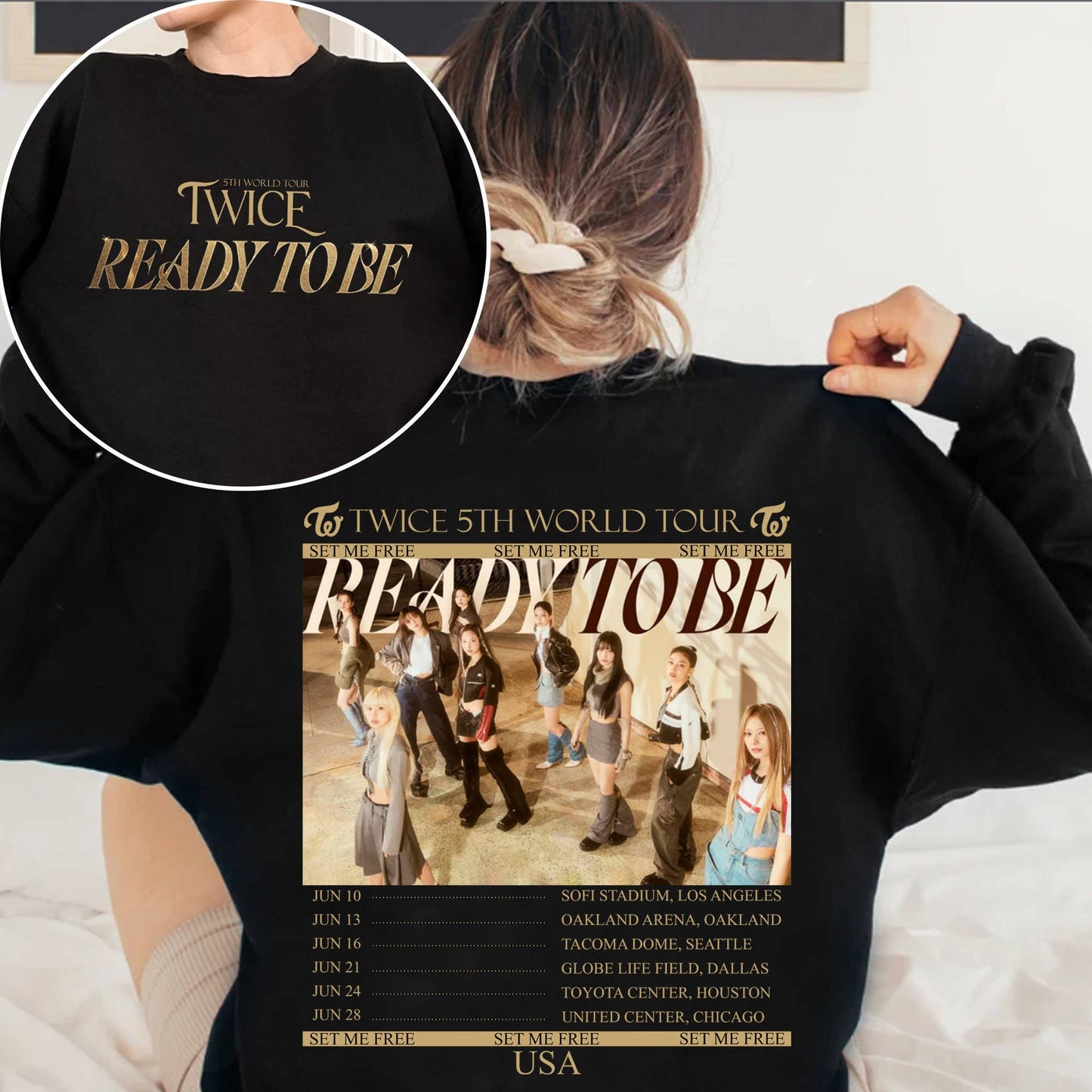 Twice World Tour 2023 Kpop Sweatshirt Collection Featuring