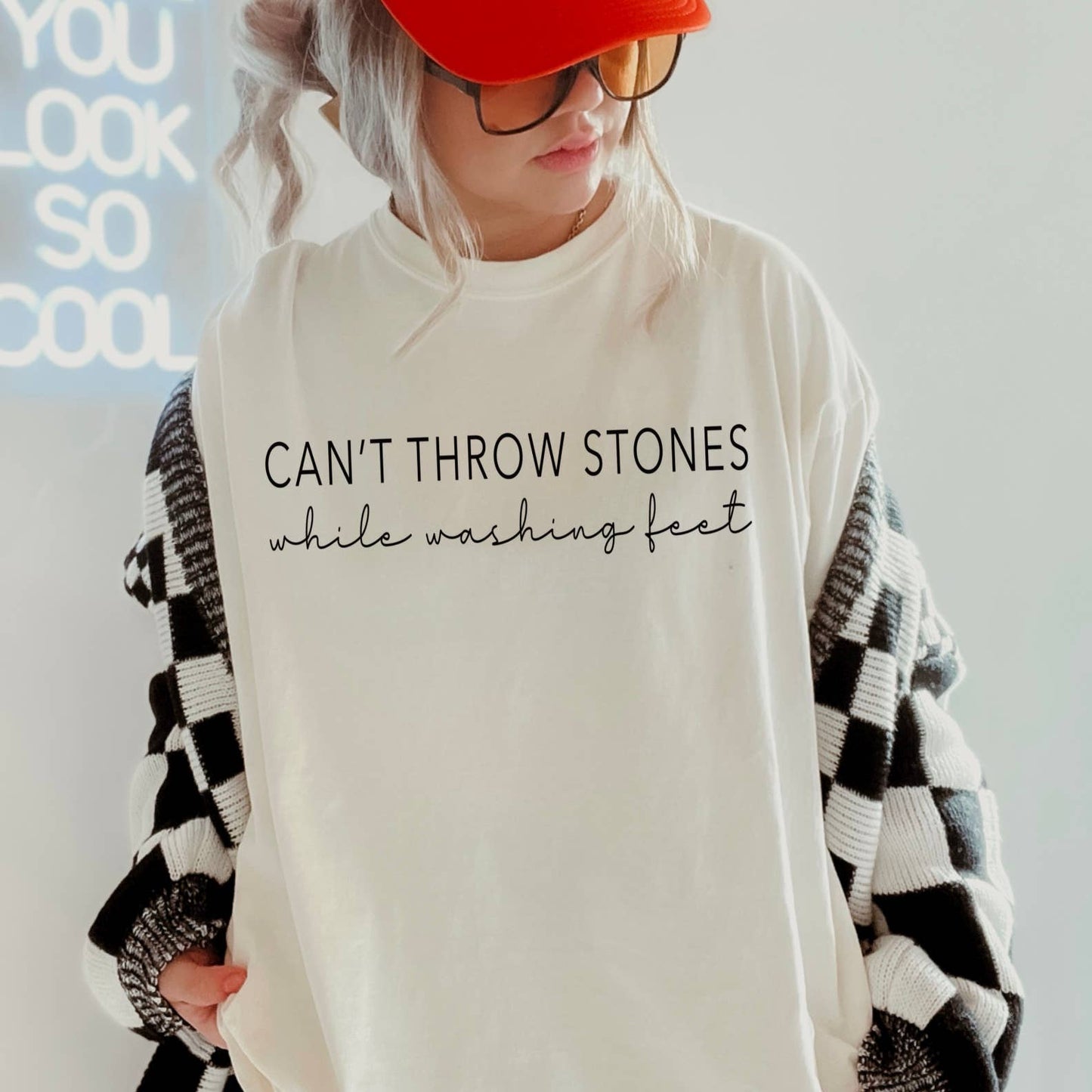 Can't Throw Stones Comfort Color  Graphic Tee