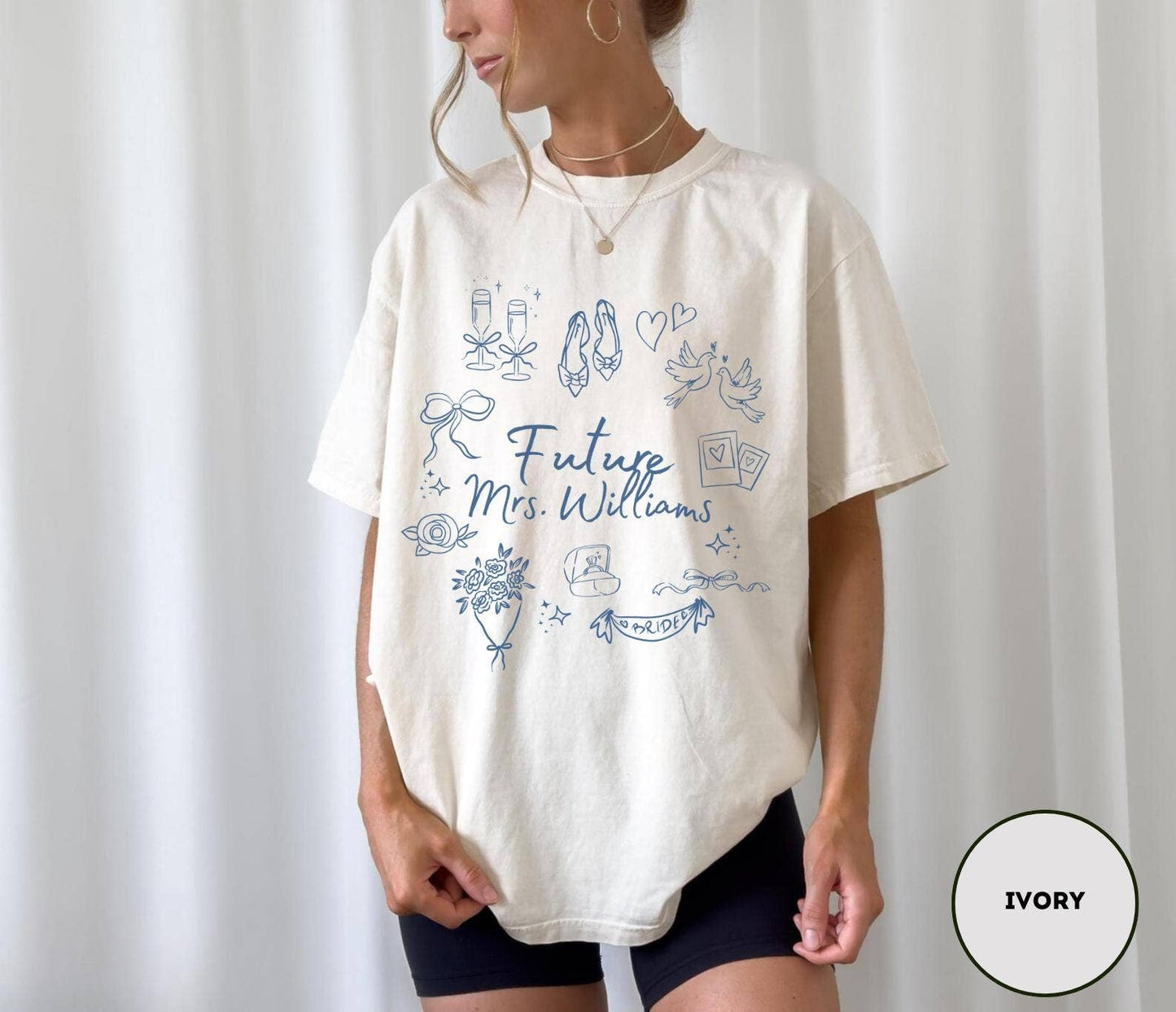 Custom Future Mrs. Engagement Gift Personalized Bride Shirt