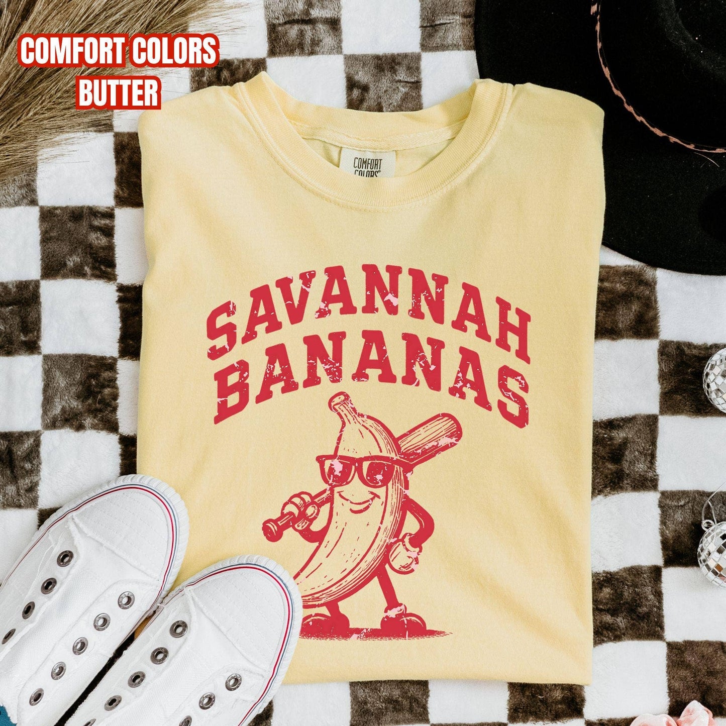 Let's Go Bananas Baseball Season Tee