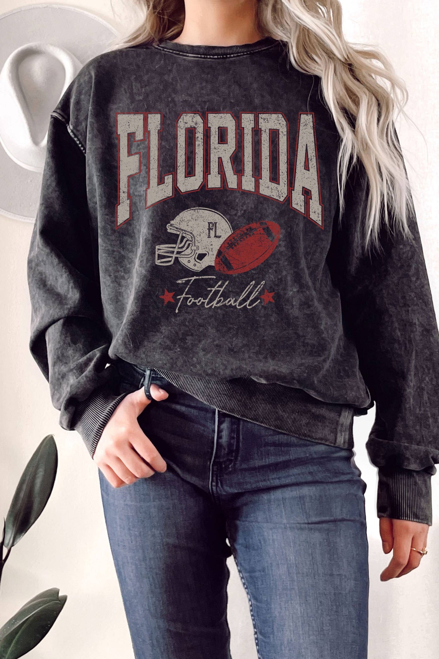Florida Football  Mineral Graphic Terry Sweatshirt