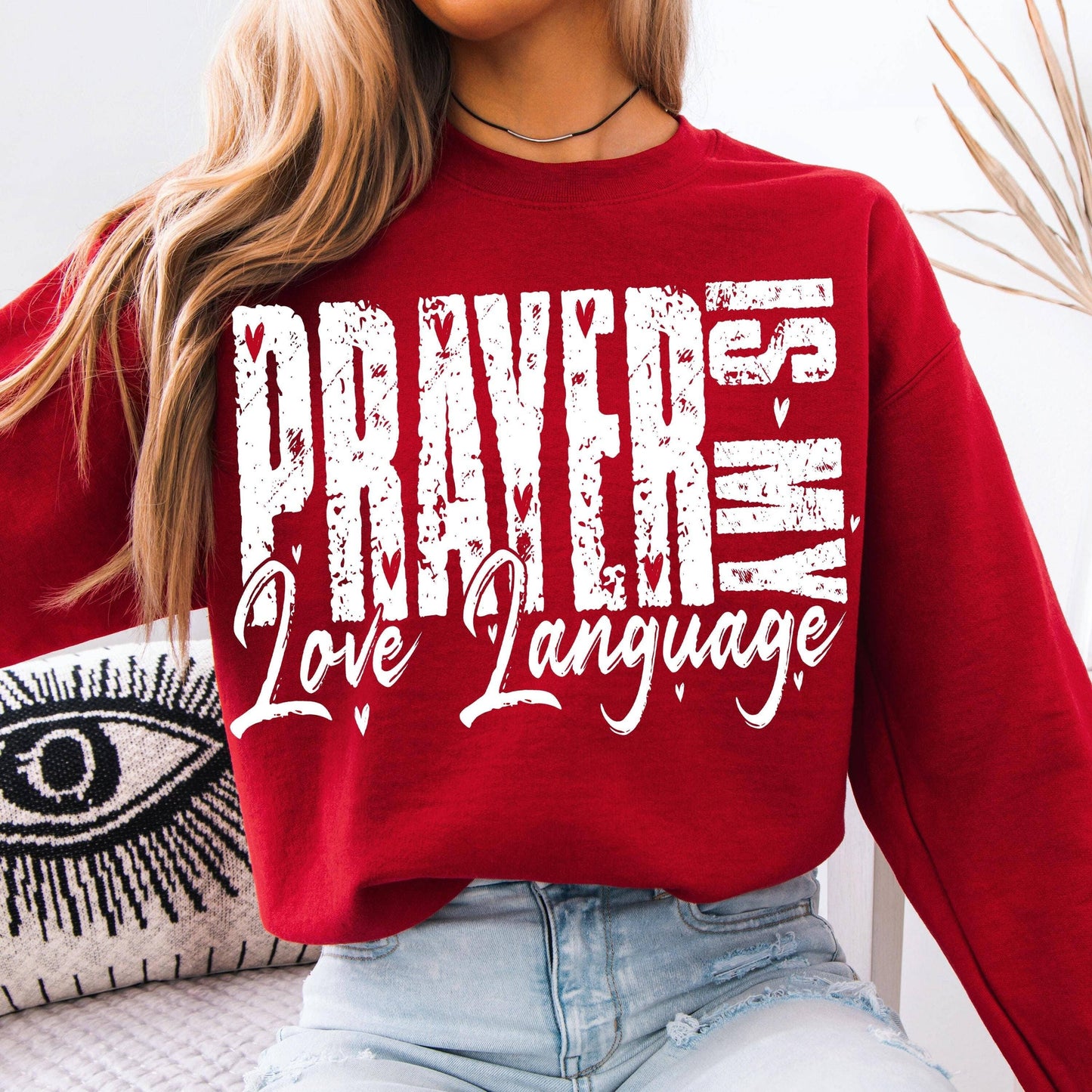 Prayer Is My Love Language Christian Valentine Shirt