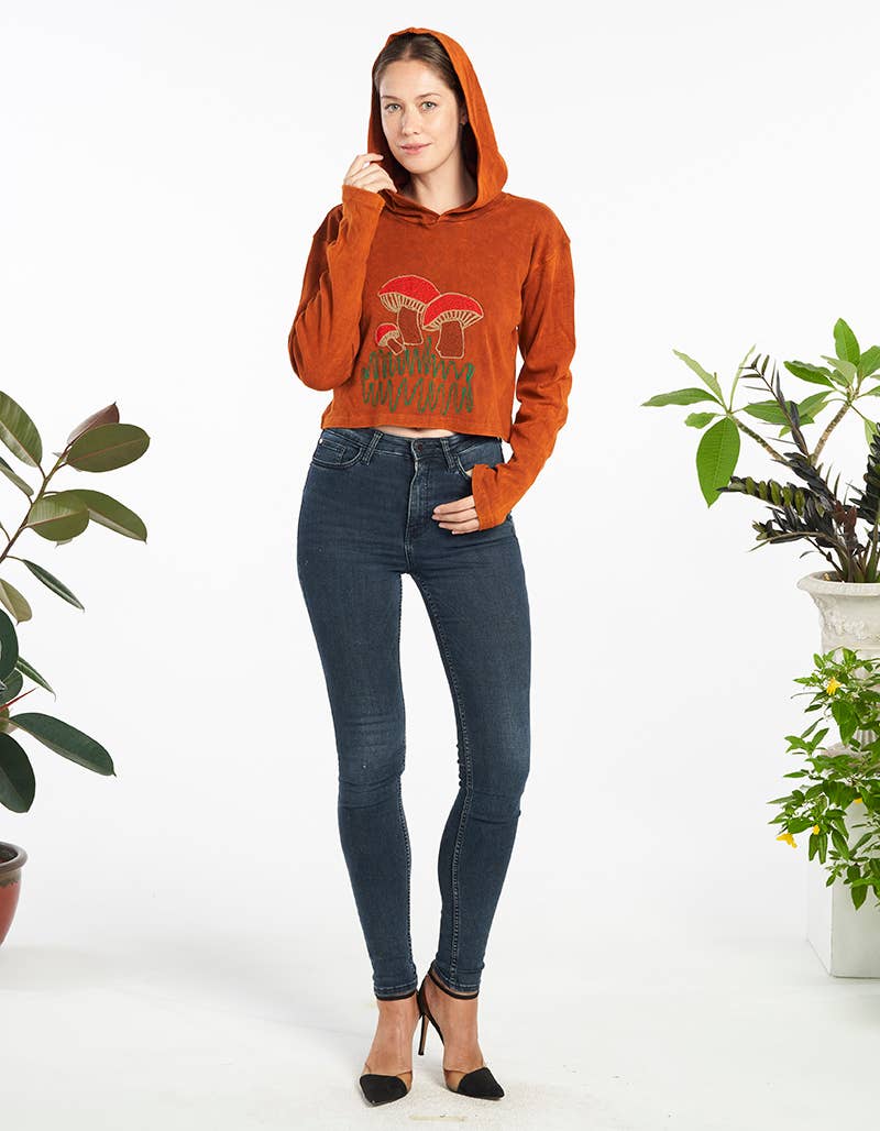 Mushroom Hoodie Top (KT-1523)