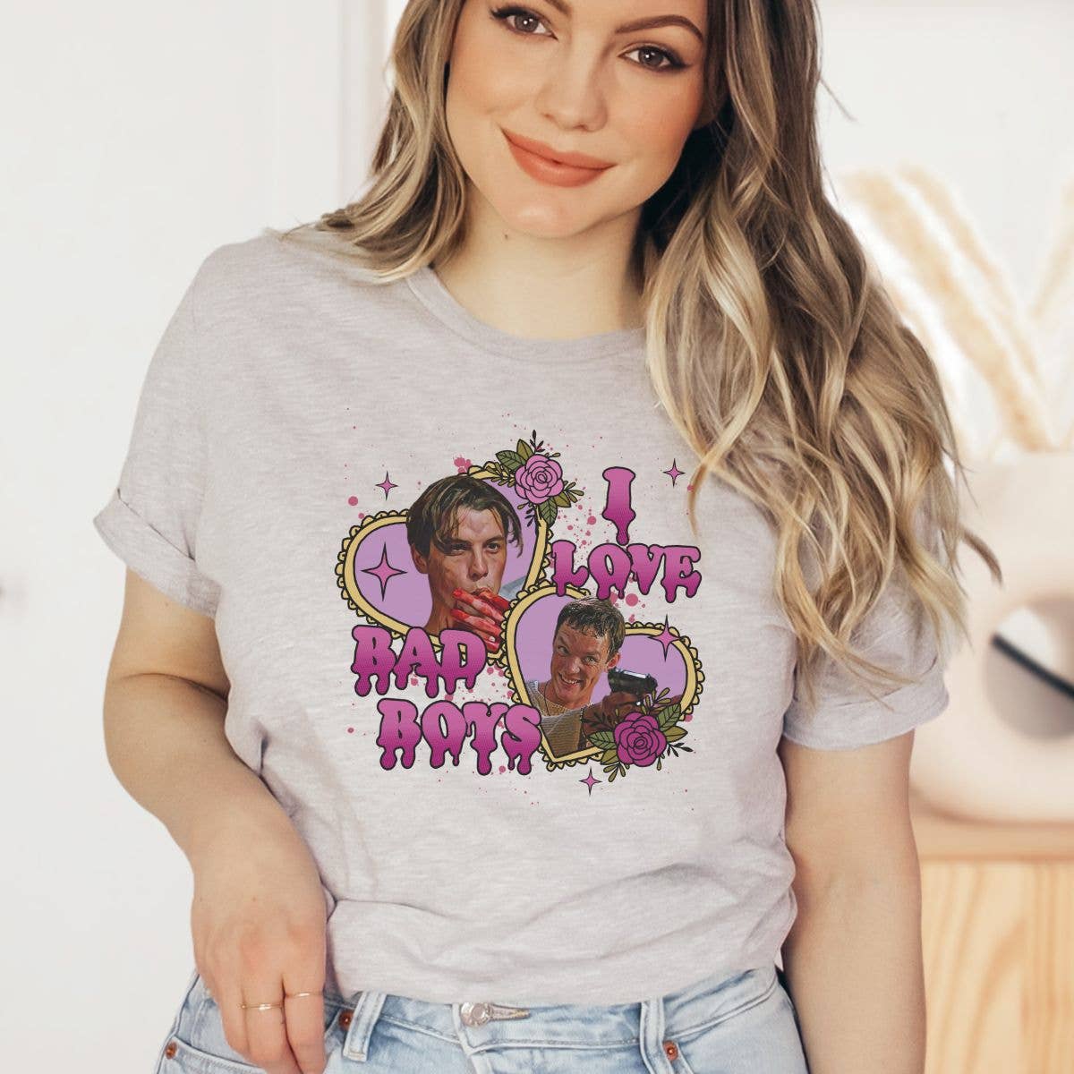 I Love Bad Boys Horror Scary Movie - Halloween T-Shirt