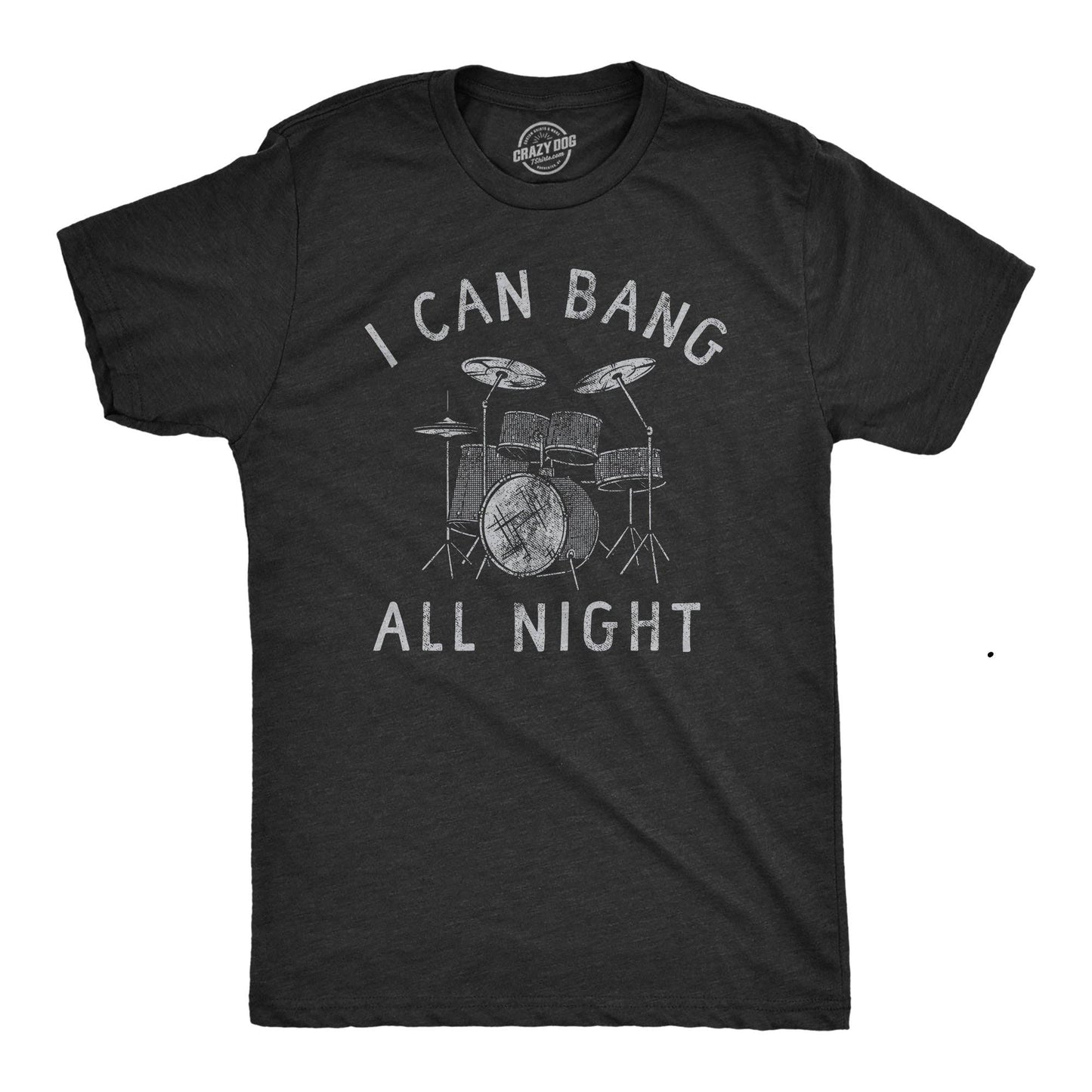 Bang All Night Long Mens Graphic T Shirt Band Music Novelty