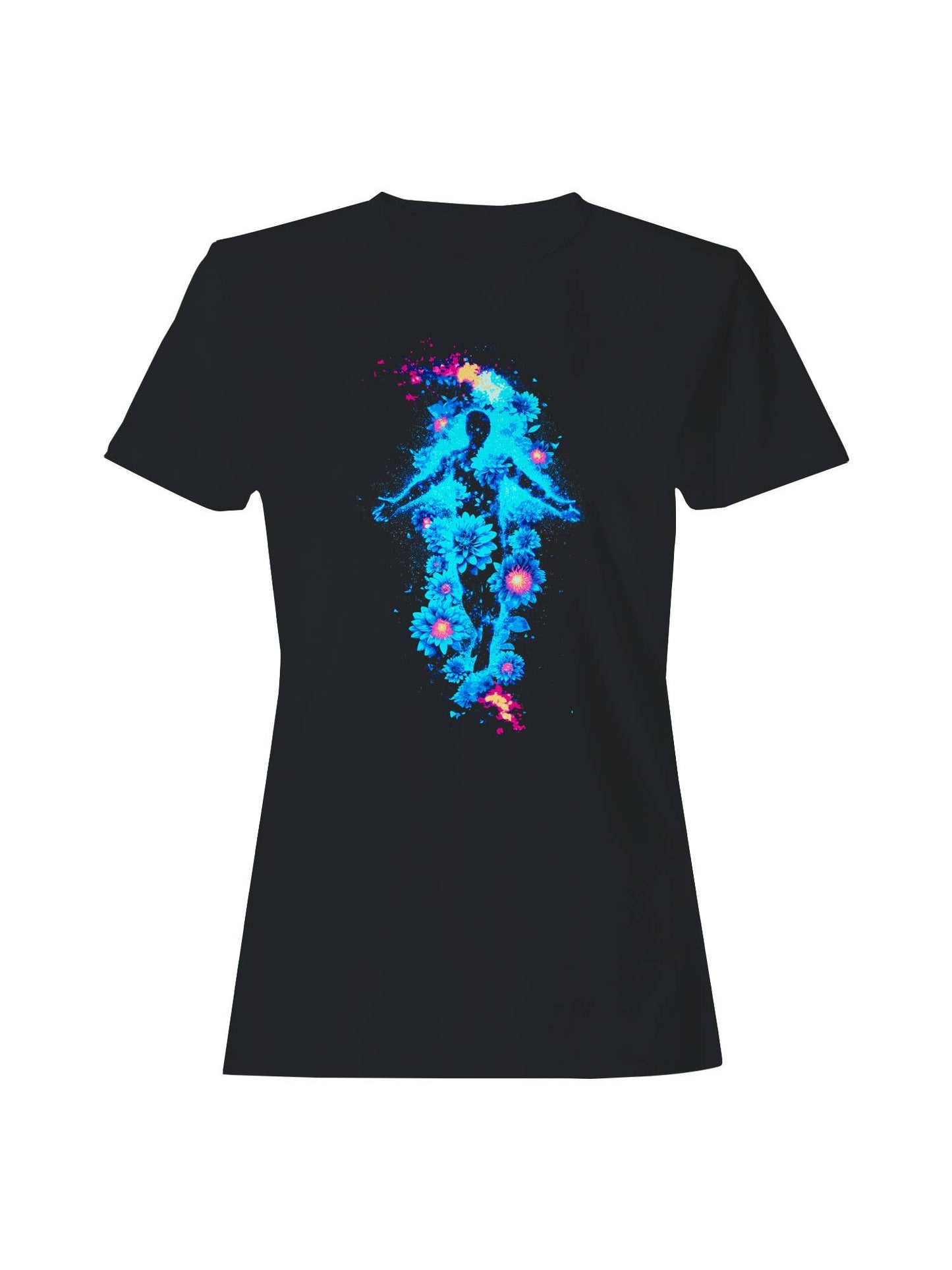 Cosmic Floral Essence Aura Women's T-Shirt
